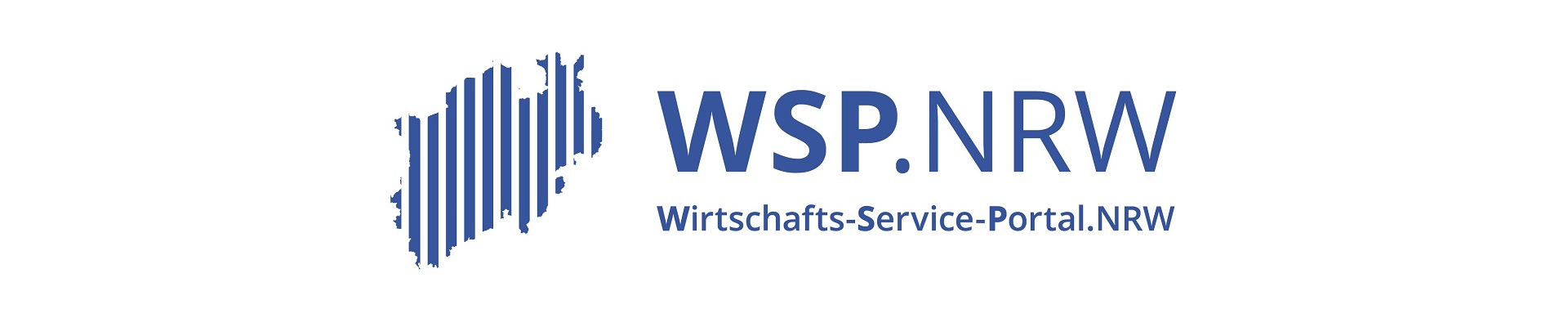 Logo mit Schriftzug Wirtschafts-Service-Portal.NRW