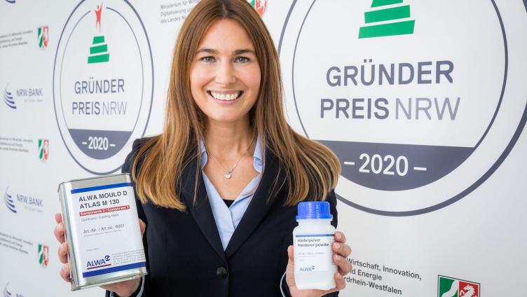 Gründerin Dr. Nadin Dirkmorfeld der ALWA Technische Produkte für Kunststoffverarbeitung, Modell- und Formbau GmbH