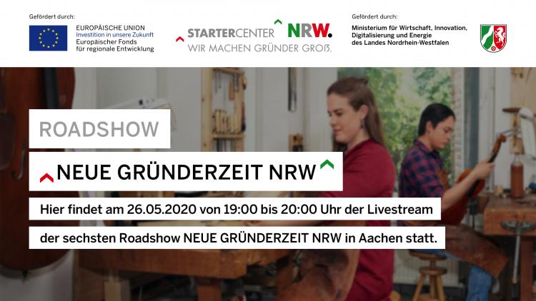 Live-Stream der Roadshow NEUE GRÜNDERZEIT